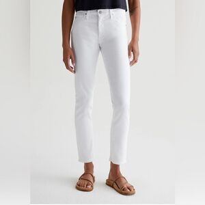 AG Goldschmied The Prima Ankle Cigarette Ankle White Women's Size 31 Regular